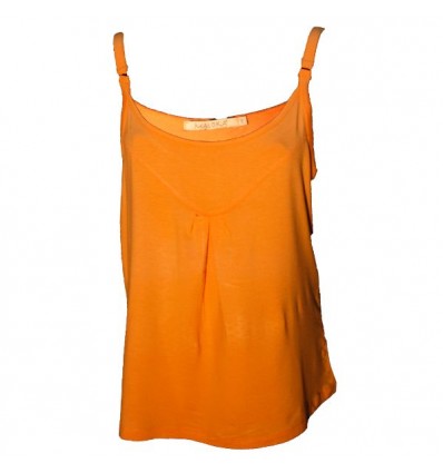Ivone débardeur maloka couleur abricot en viscose lycra collection printemps été pour femme