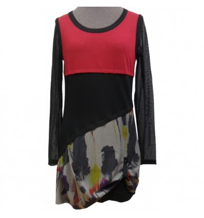 Robe noir et rouge Maloka hiver - Chris