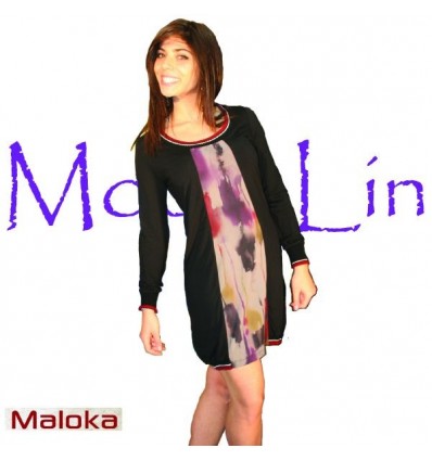 Bi-color dress Maloka winter - Larisa