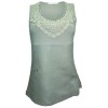 Maloka tank top in linen and natural cotton