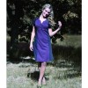 Robe chic maloka couleur prune "Pitt"