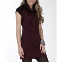 Robe coupe droite Maloka couleur prune - Houston