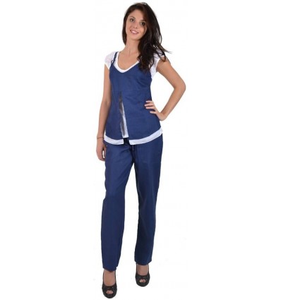 Pantalon femme en lin marque Maloka - Pombal