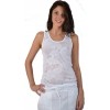 White tank top in cotton and polyester Maloka - Deb