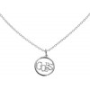 Collier Guess Argenté avec Pendentif Rond Guess