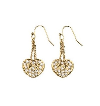 Boucle d'oreilles Guess Pendante Doré