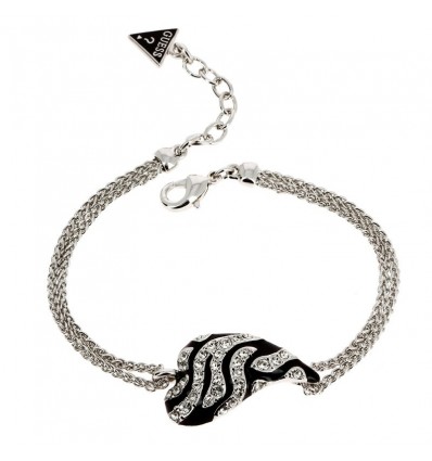 Bracelet Guess avec Coeur Zébré Strass 