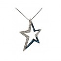 Collier Thierry Mugler Etoile Email Bleu