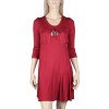 Maloka viscose dress color Sangria "Kansas"