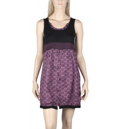 Maloka plum-colored short dress "Riva"