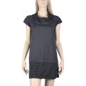 Robe grise manche courte Maloka "Alba"