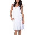 Robe blanche en lin et coton Mlaoka -Rosine-