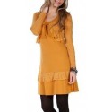 Robe courte Maloka couleur Safran -Phoenix-