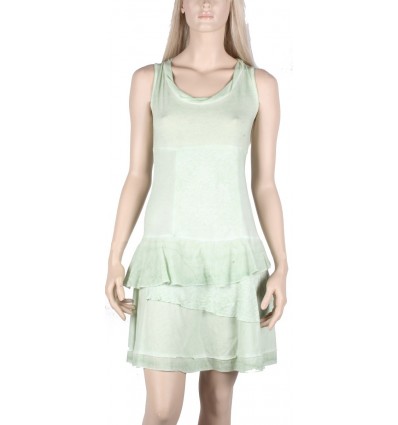 Short dress maloka mint color "Thalassa"