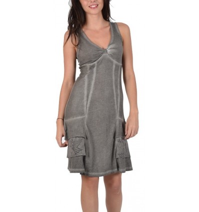 Cotton dress Galet color Maloka - Timea