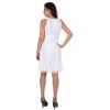 Round neck tunic Maloka color white - Fadel