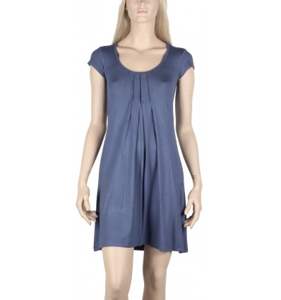 Maloka dress short sleeve navy blue "Violeta"