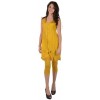 Waisted tunic yellow color brand Maloka -Timour-