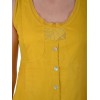 Waisted tunic yellow color brand Maloka -Timour-