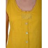 Waisted tunic yellow color brand Maloka -Timour-