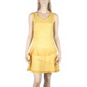 Short dress maloka yellow color "Thalassa"