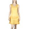 Short dress maloka yellow color "Thalassa"