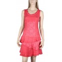 Short dress maloka red color "Thalassa"