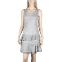 Robe courte maloka couleur silver "Thalassa"