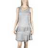 Robe courte maloka couleur silver "Thalassa"