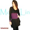 Maloka colored tunic dress prune "BagdadeH10"