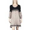 Robe maloka en coton couleur taupe "Hanoi"