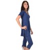 Maloka cotton tunic midnight blue "Fabia"