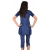 Maloka cotton tunic midnight blue "Fabia"