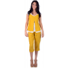 Yellow T-shirt Maloka Linen and Cotton - Anae