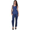 Blue tank top Maloka linen and cotton - Austin