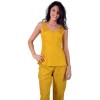 Yellow tank top Maloka Linen and cotton - Austin