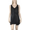 Linen and cotton tunic Maloka black color "Abba"