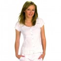 Tee-shirt blanc en coton maloka - Aziza