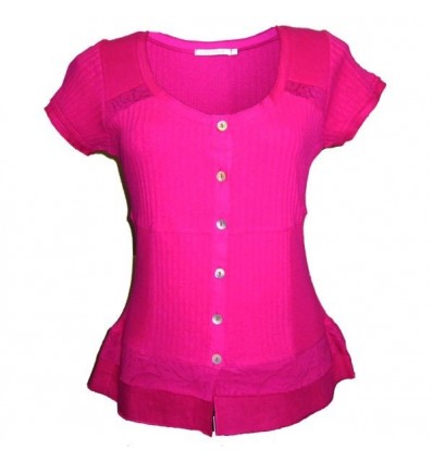 T-shirt Raspberry Cotton maloka - Aziza