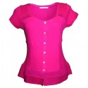 T-shirt Raspberry Cotton maloka - Aziza