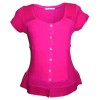 T-shirt Raspberry Cotton maloka - Aziza