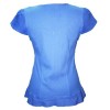 tee-shirt Maloka en lin et coton couleur bleu - Albane