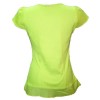 tee shirt Maloka en lin et coton couleur vert citron - Albane