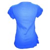T-shirt and flax conton blue Maloka - Aline