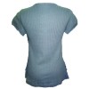 T-shirt linen and cotton color steel Maloka - Aline