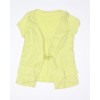 Tee-shirt femme lin et coton vert citron Maloka - Aline