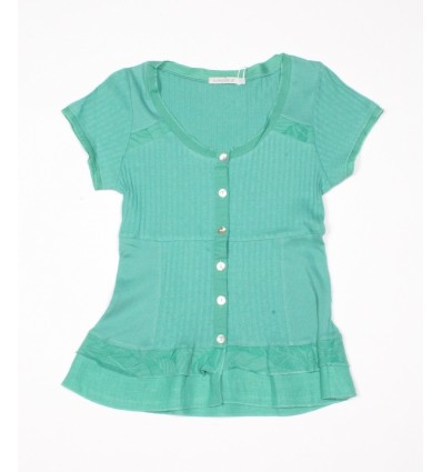 shirt Green Cotton Maloka - Aziza