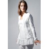 veste en lin couleur blanc